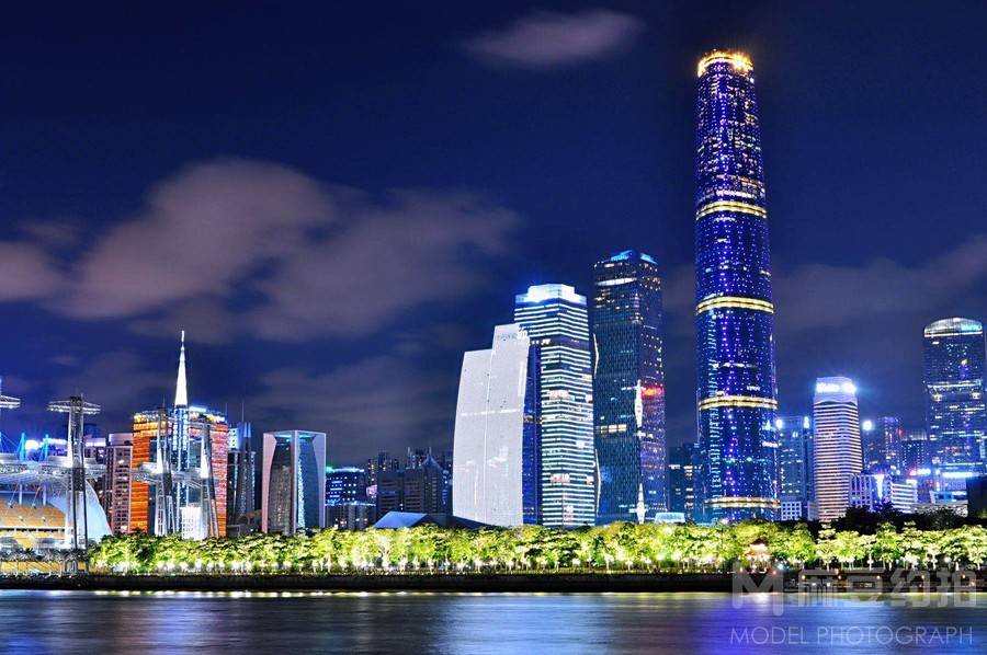 夜景模特