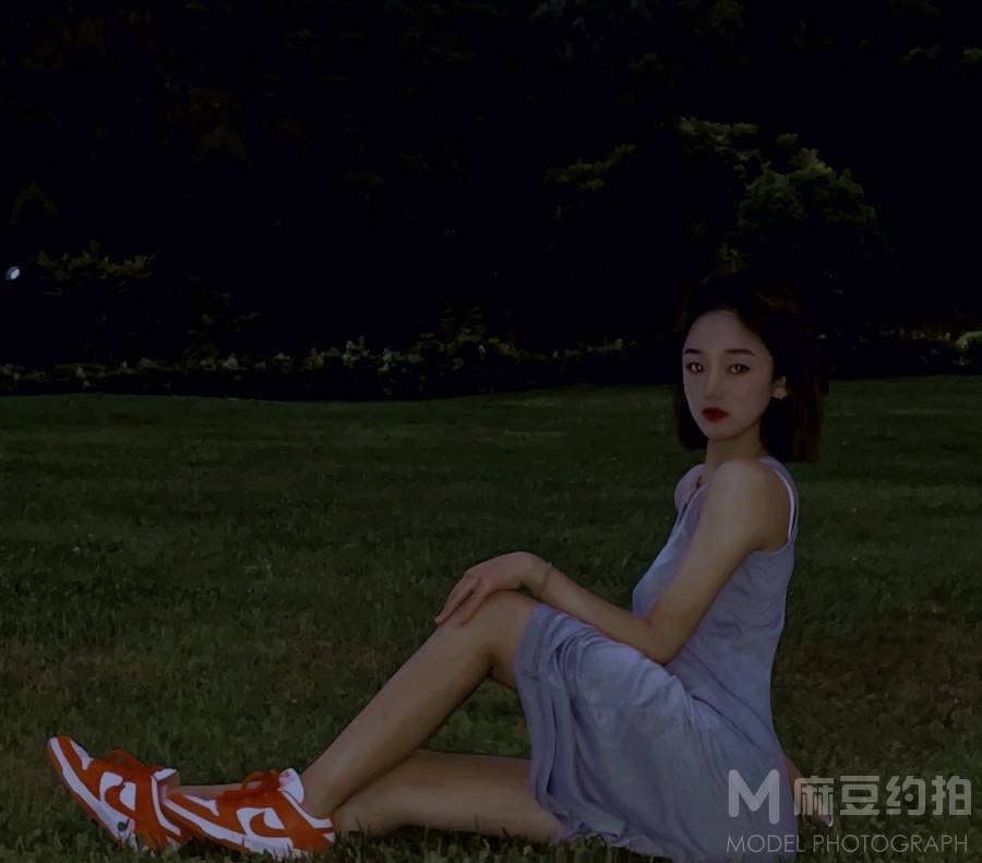 夜景模特