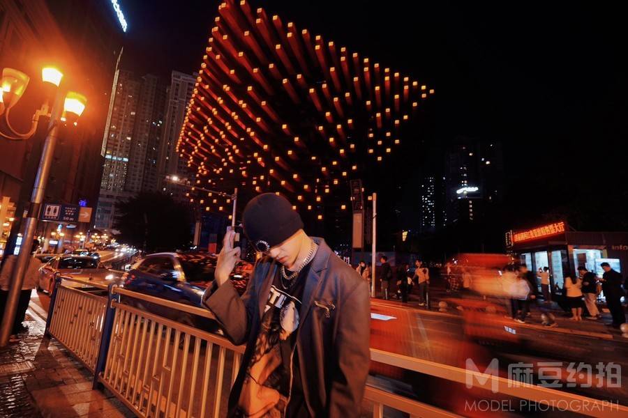 夜景模特