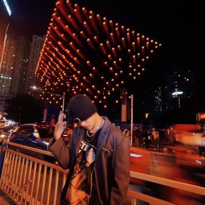 夜景模特