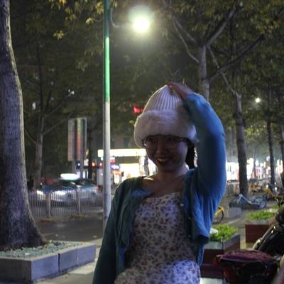 夜景模特