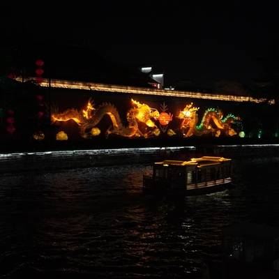 夜景模特