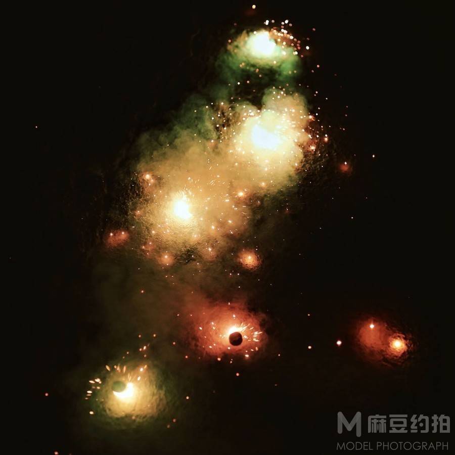 夜景模特