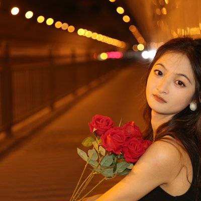 夜景模特