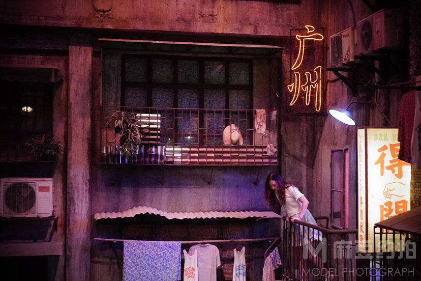 夜景模特