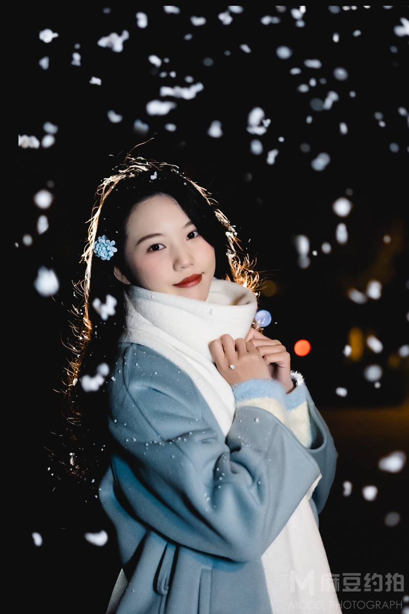 夜景模特