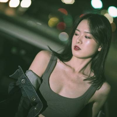 夜景模特