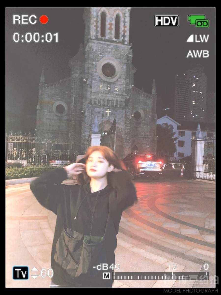 夜景模特