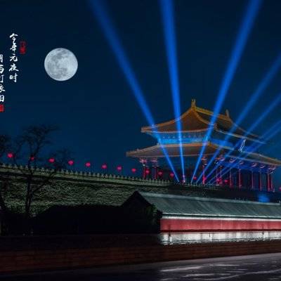 夜景模特