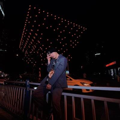 夜景模特