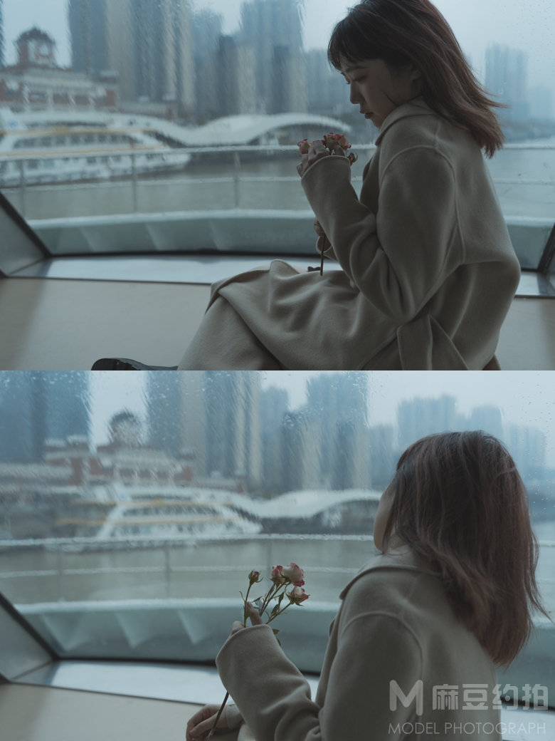 黑白模特