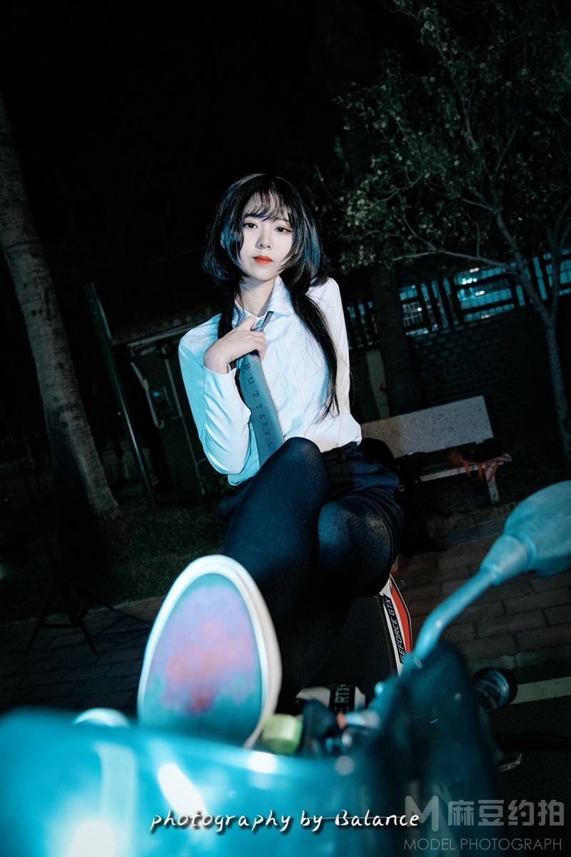 夜景模特
