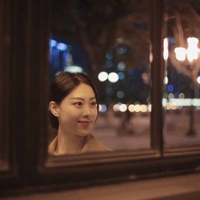 夜景模特