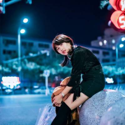 夜景模特