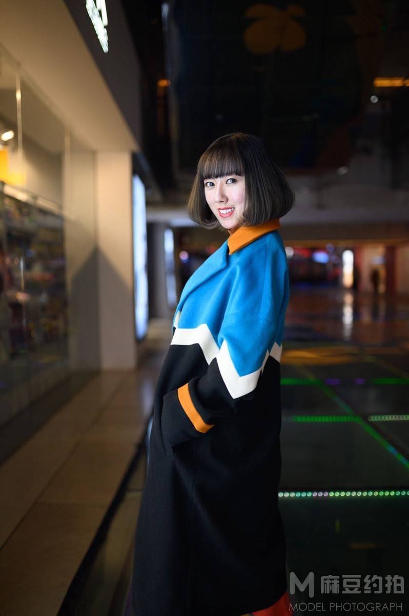 夜景模特