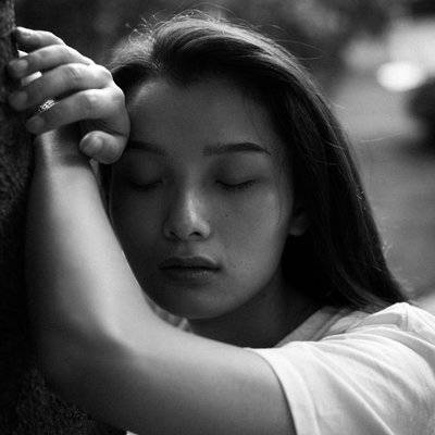 黑白模特