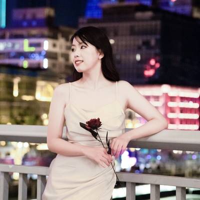 夜景模特