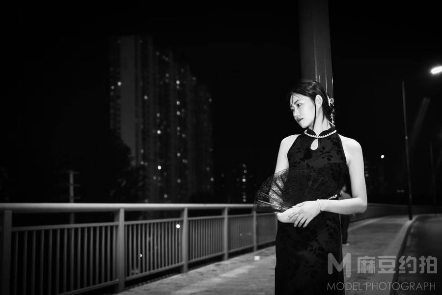 夜景模特