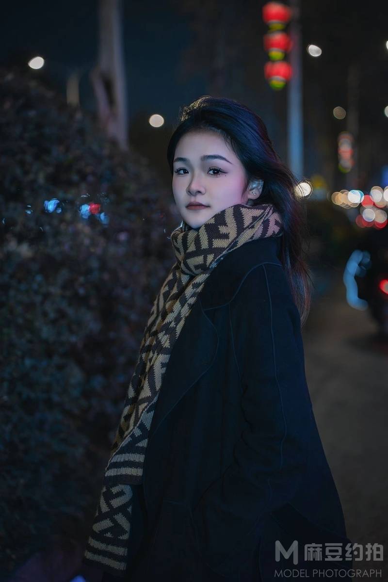 夜景模特
