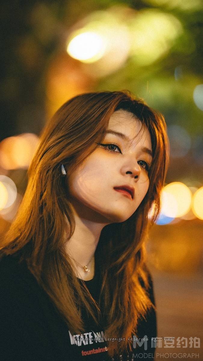 夜景模特