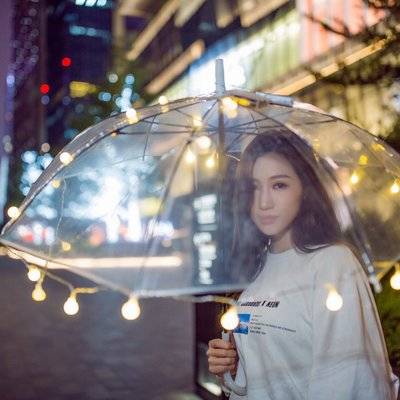 夜景模特