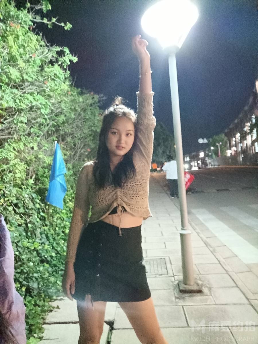 夜景模特