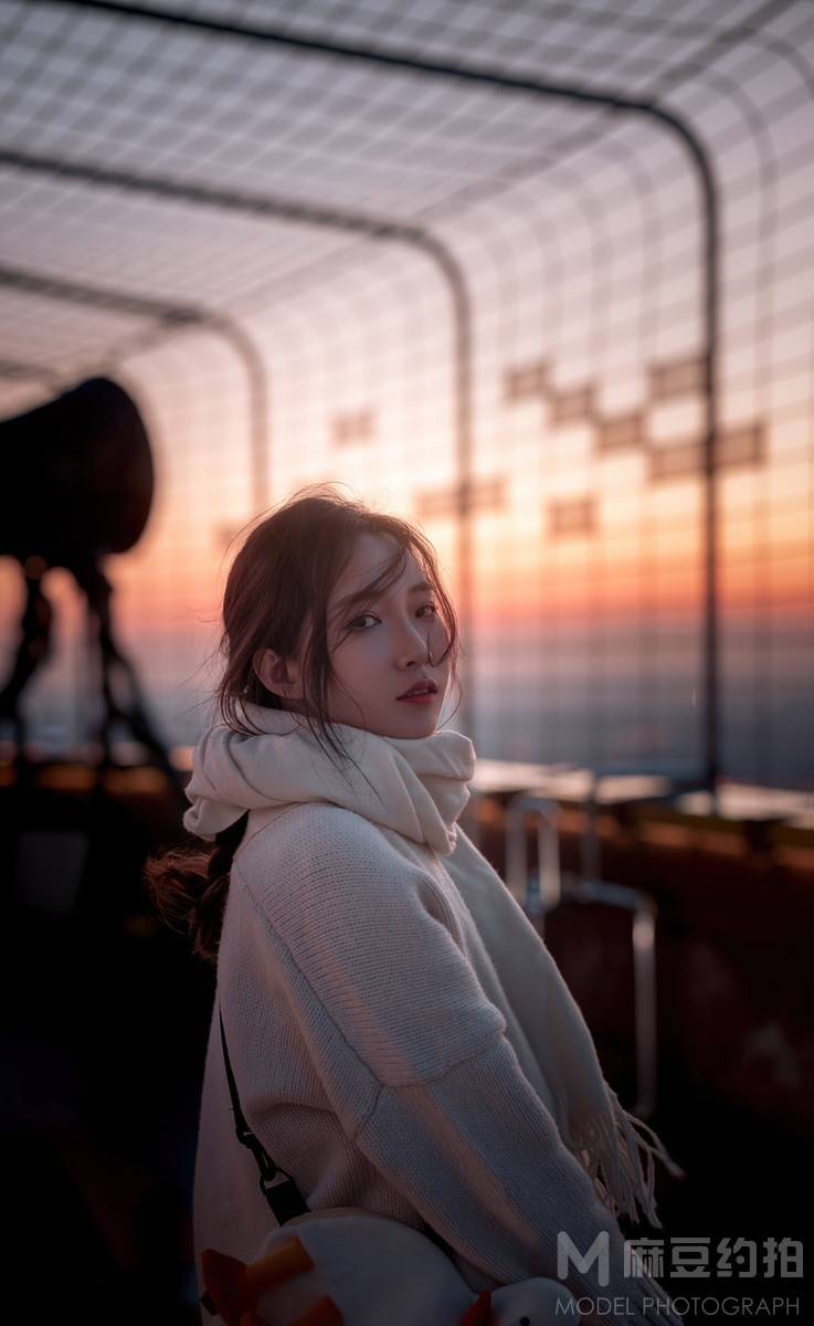 夜景模特