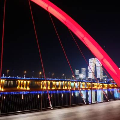 夜景模特