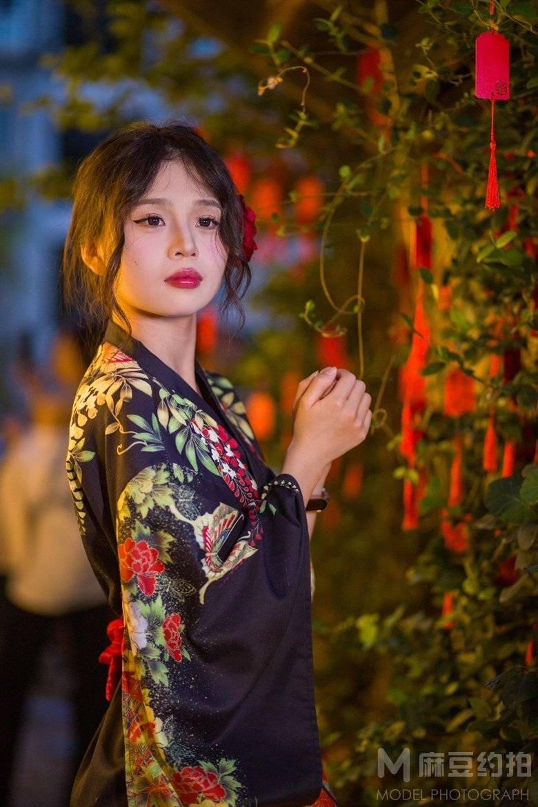 夜景模特
