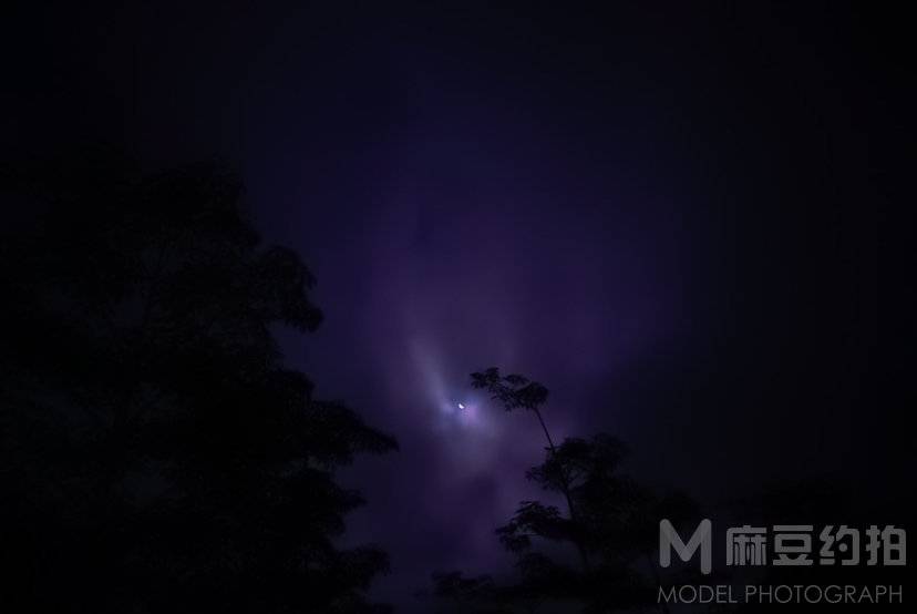 夜景模特