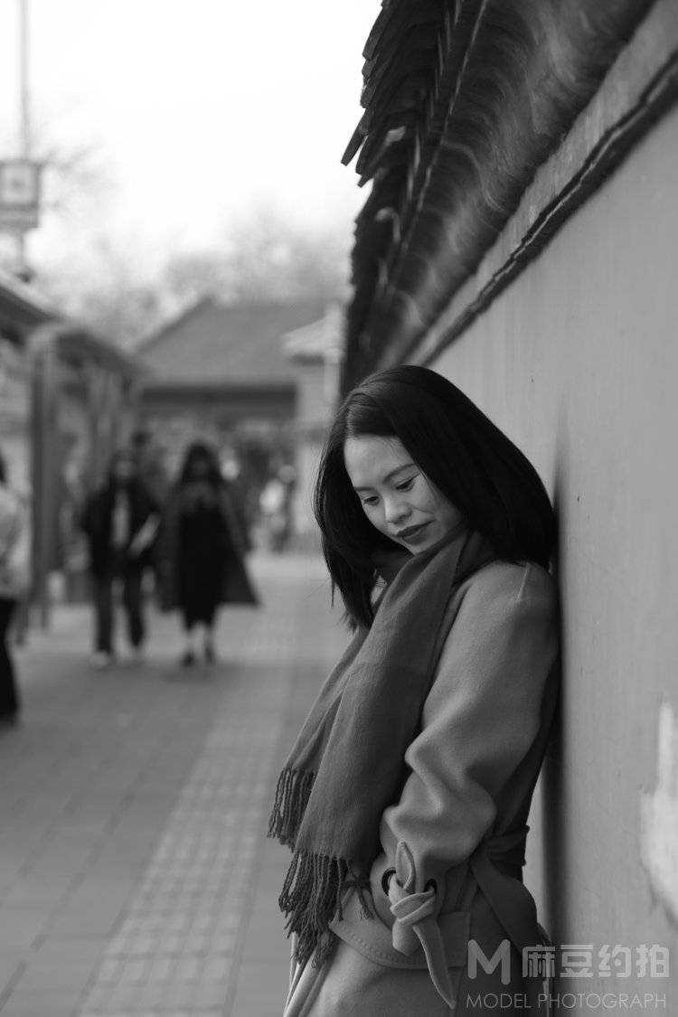 黑白模特