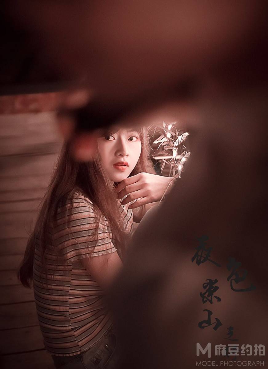 夜景模特