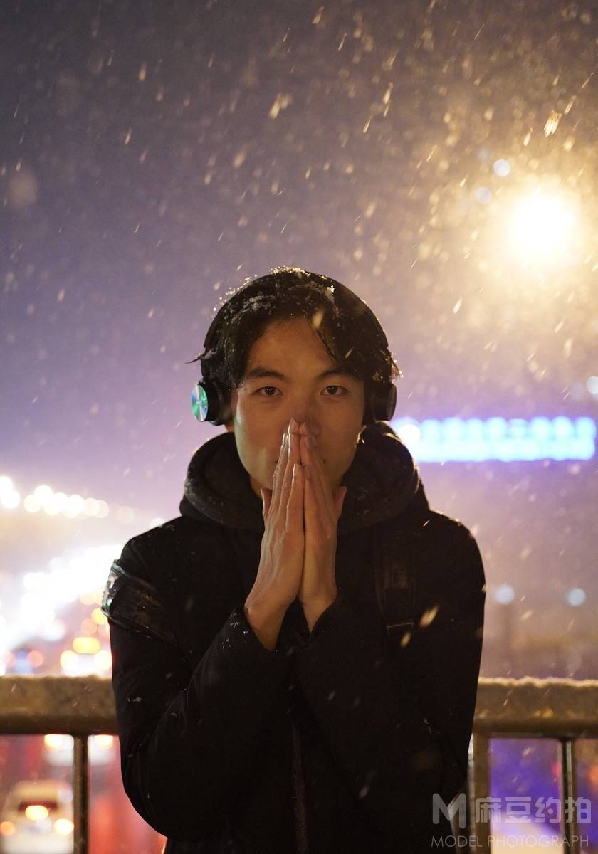 夜景模特
