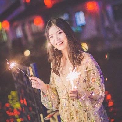 夜景模特