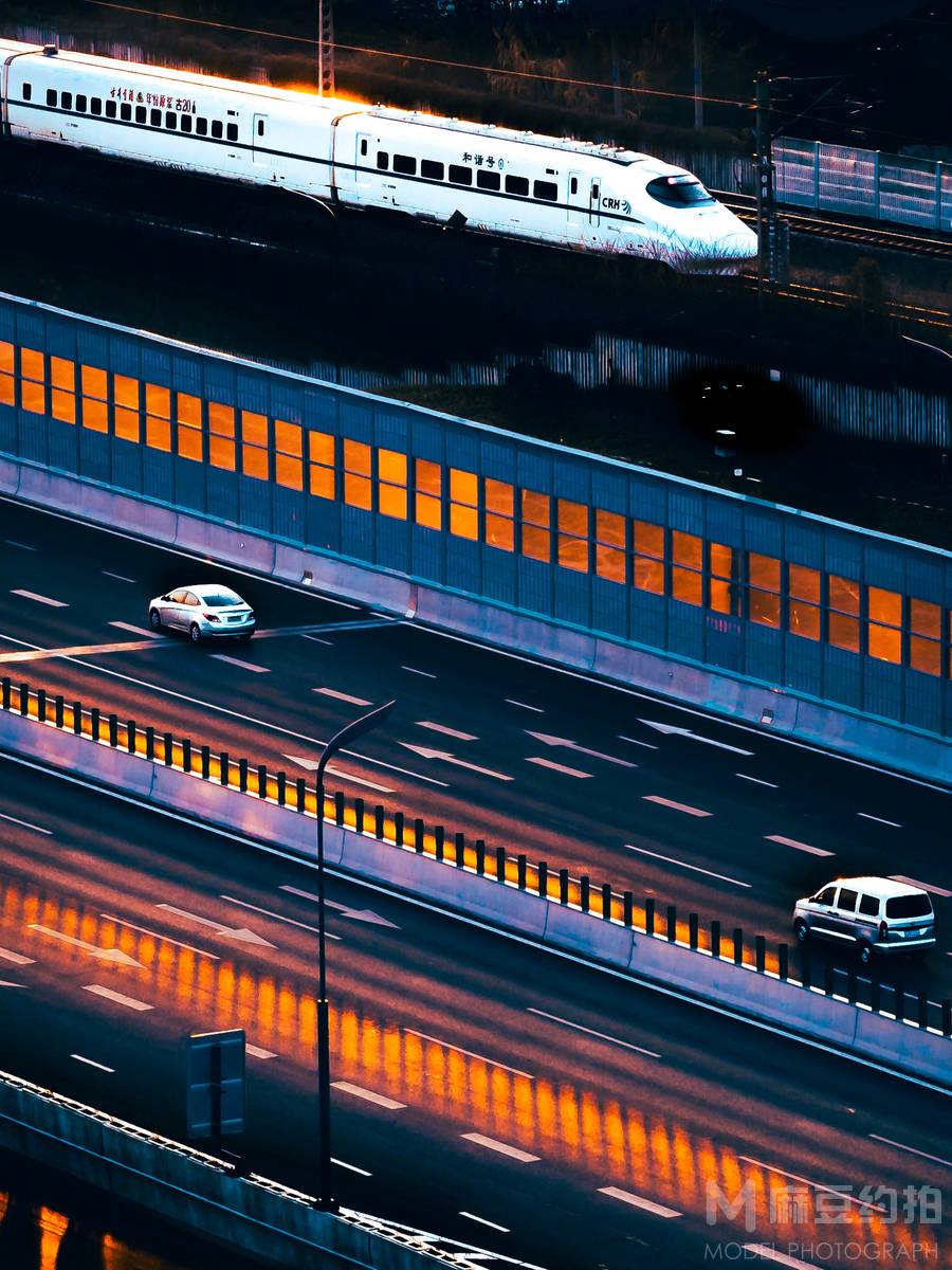 夜景模特