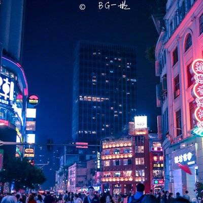 夜景模特