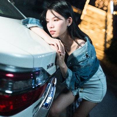 夜景模特