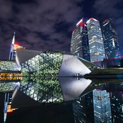 夜景模特