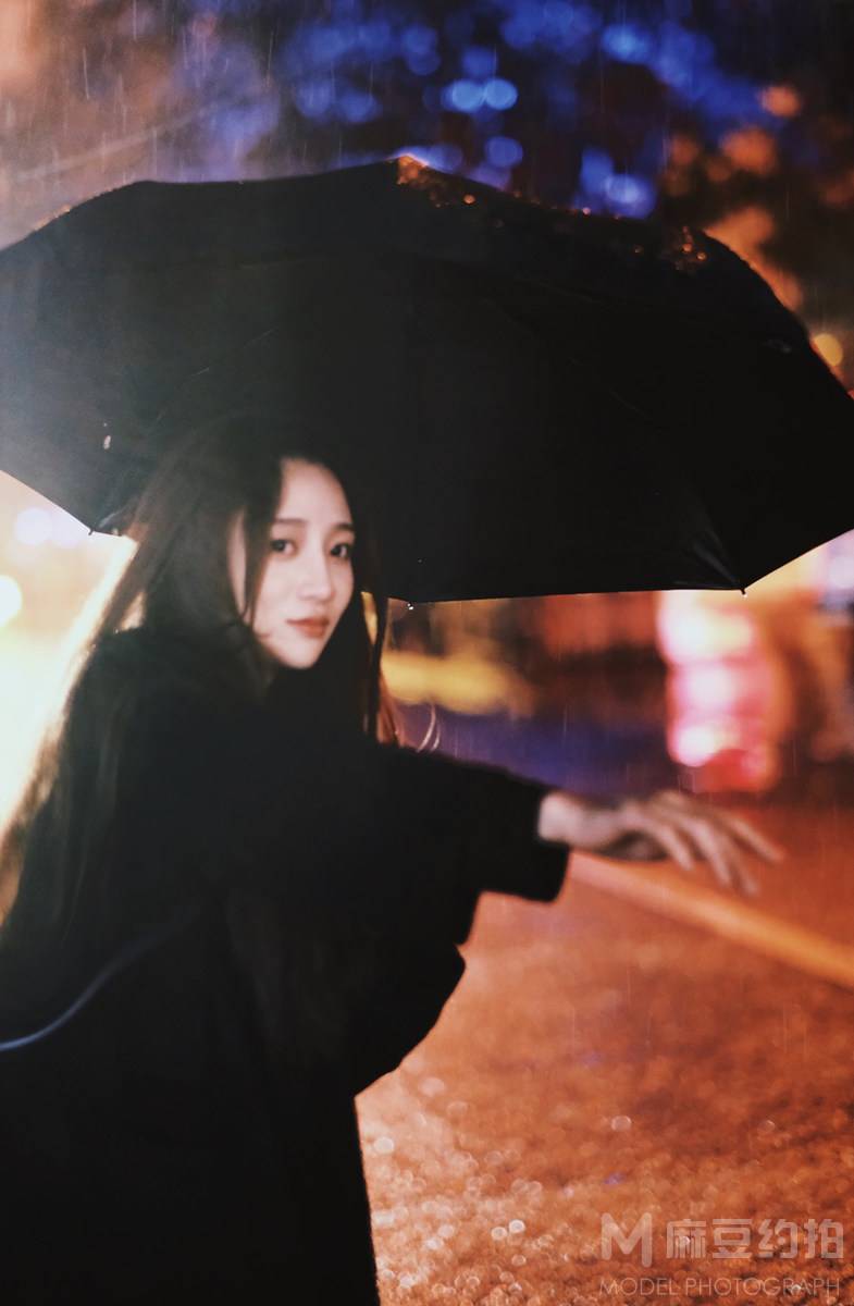 夜景模特