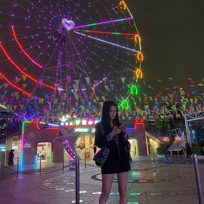 夜景模特