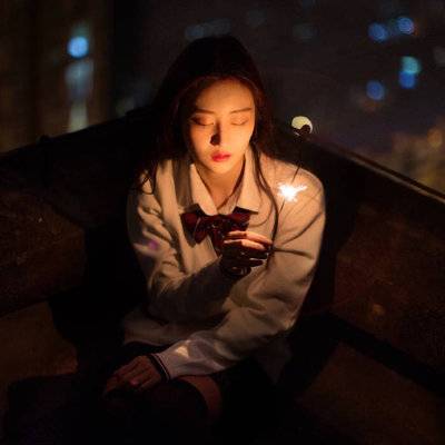 夜景模特