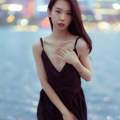 夜景模特