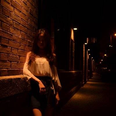 夜景模特