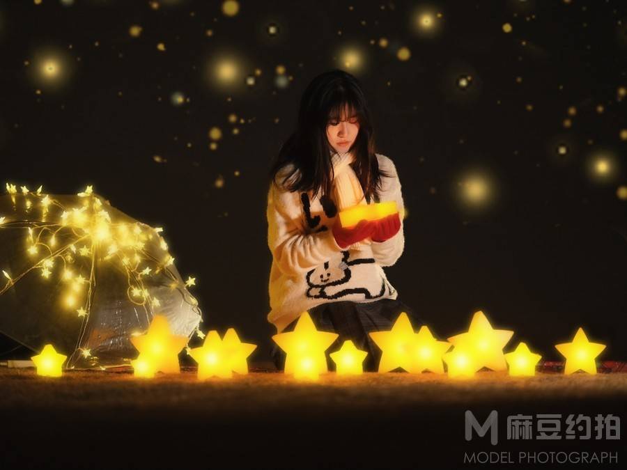 夜景模特