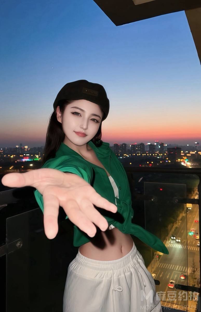 夜景模特