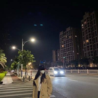 夜景模特