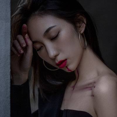 黑白模特