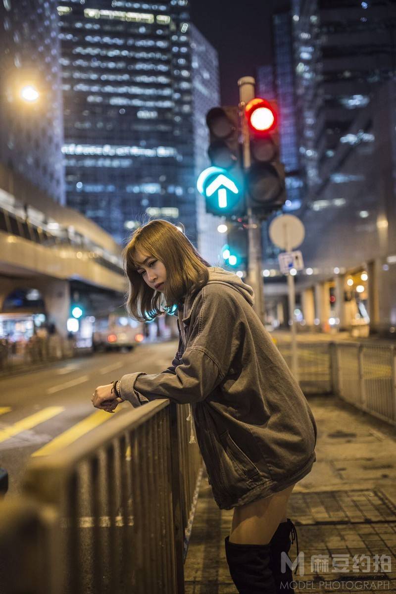 夜景模特