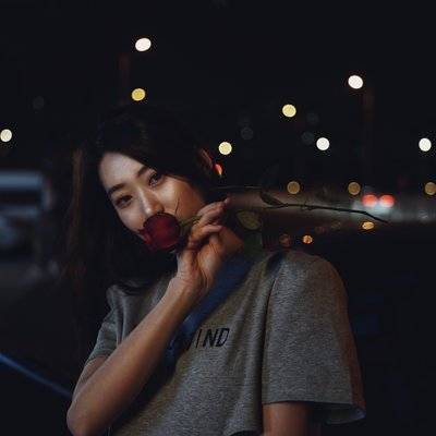 夜景模特