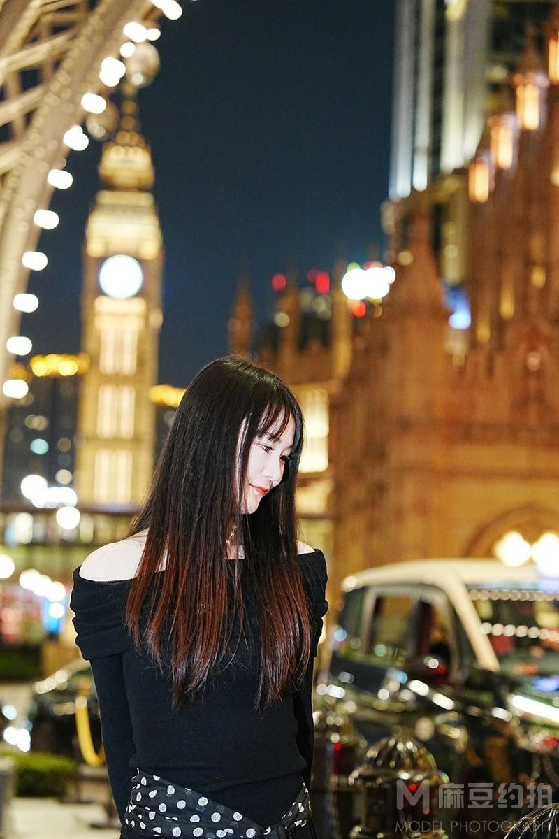夜景模特